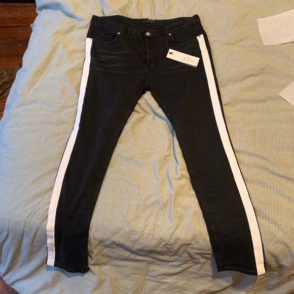 SUMMIT UK Track Denim Vintage Black Jeans - Picture 1 of 4